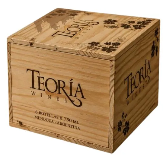 Vino Teoria Wines estuche de madera x6
